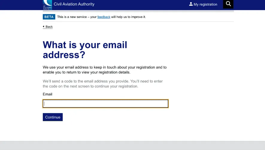 Enter Your Email Address
