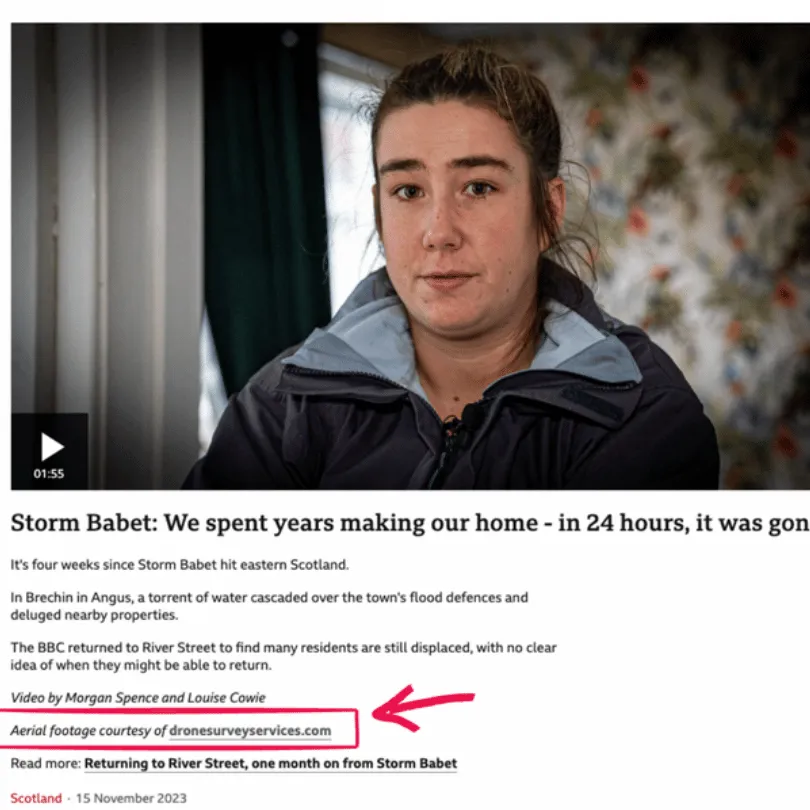 bbc windy drone footage