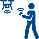 Person distance icon