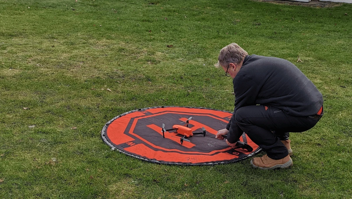 flying drone in public park uk