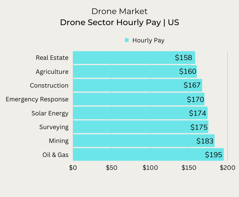 Drone Sector Hourly Pay Statistics