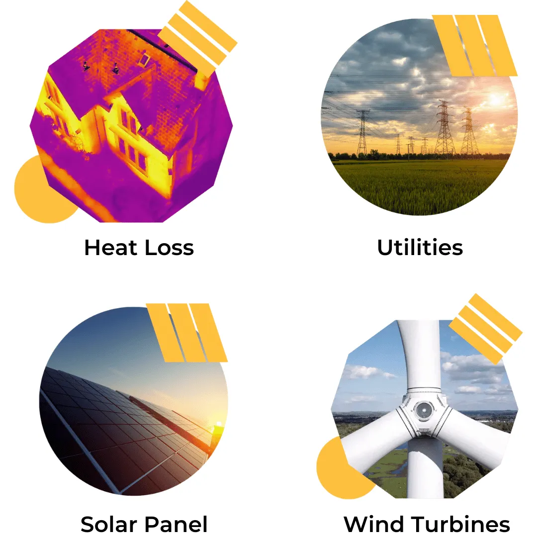 areas im using thermal drones