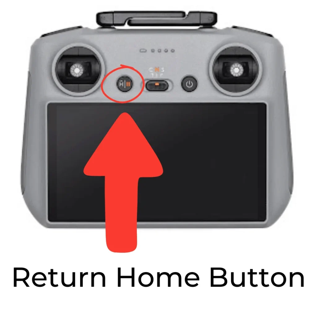 drone return home button if lost