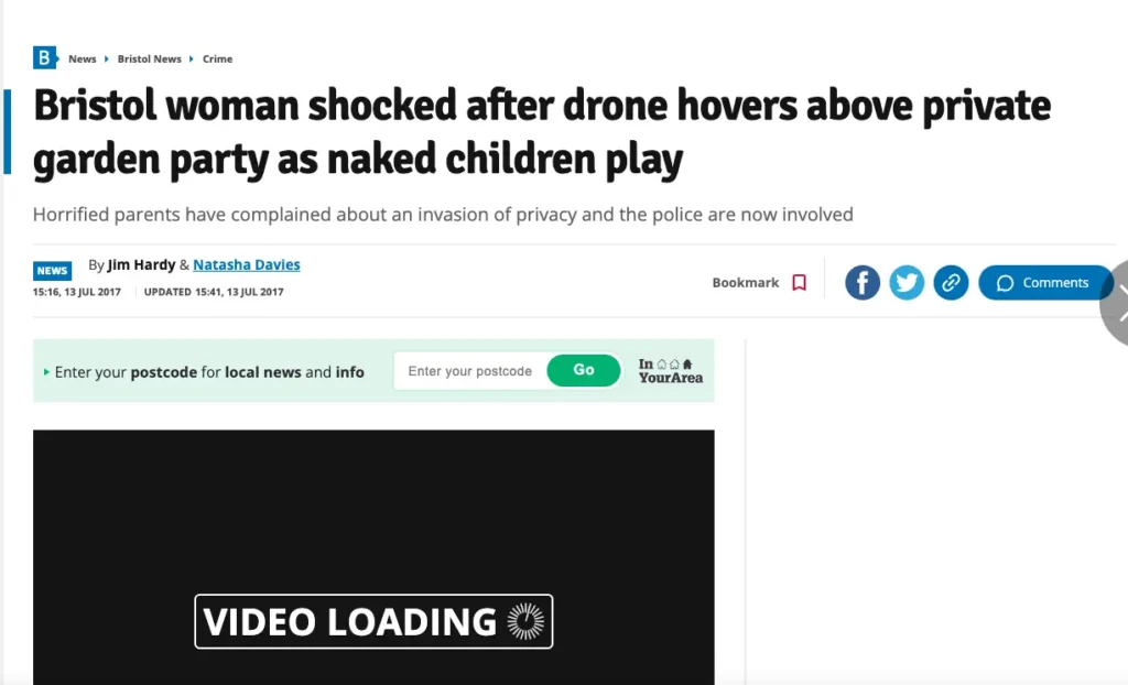 drone stalking woman 1 1