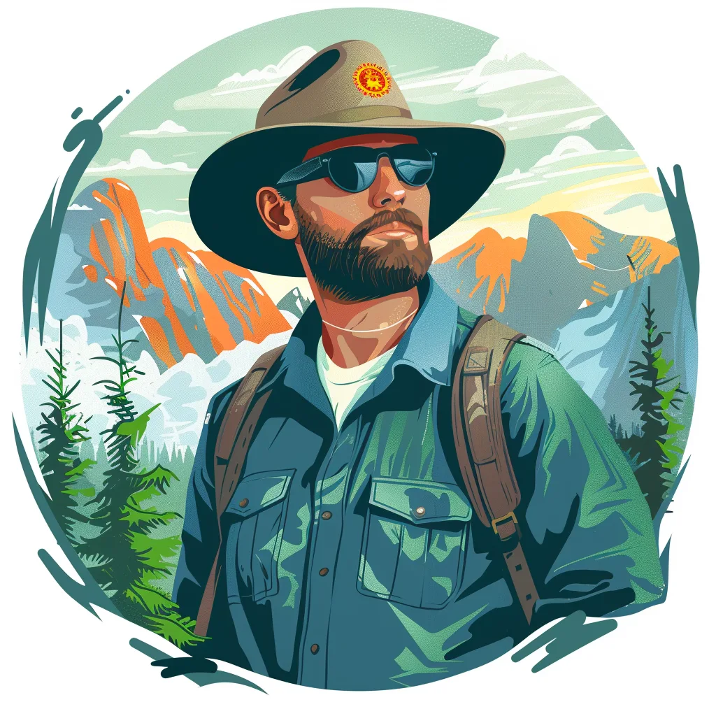 flying drone over national park usa 12