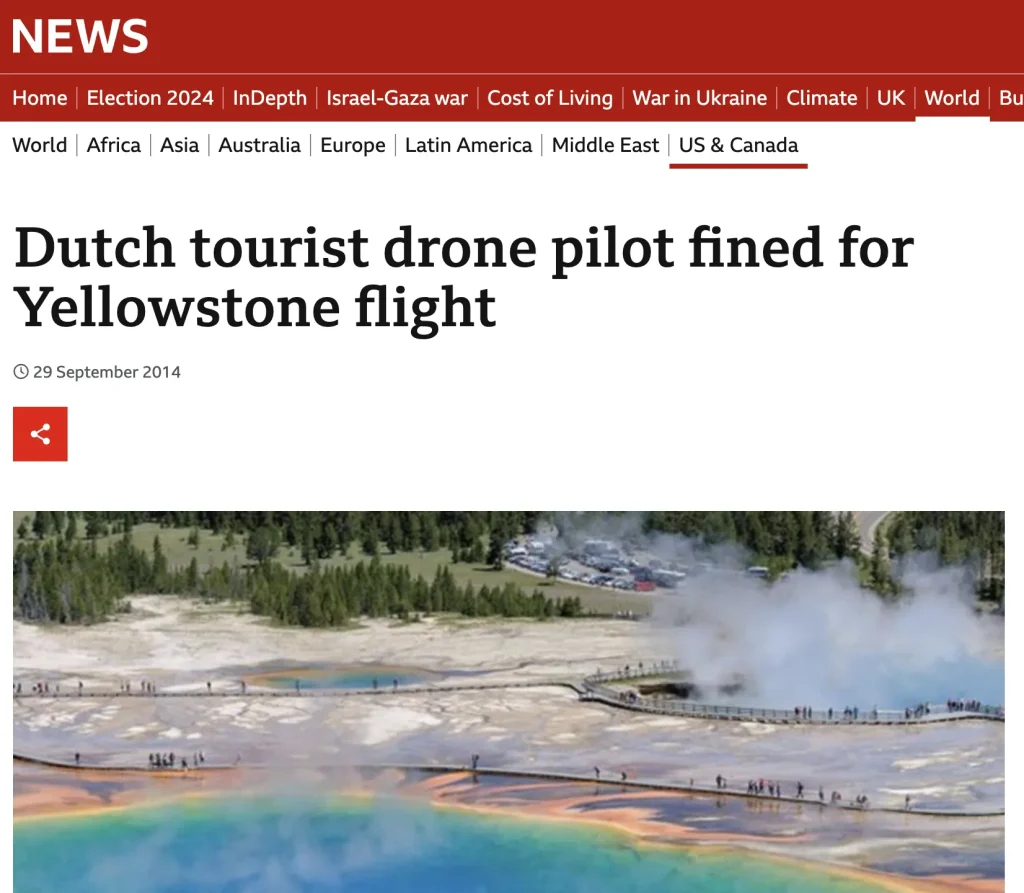 flying drone over national park usa 64